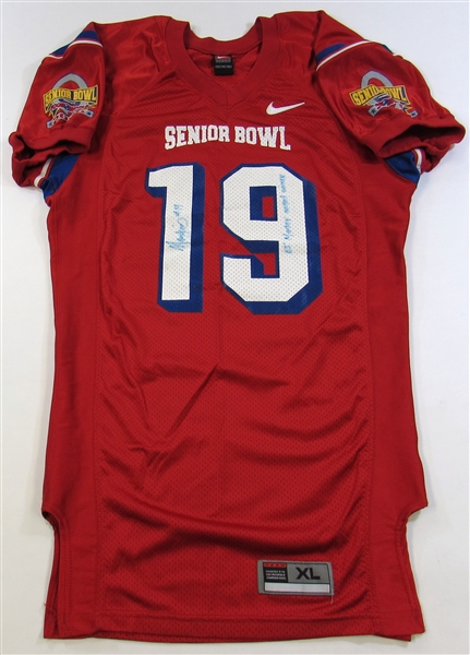 2006 Marcedes Lewis Signed GU Senior Bowl Jersey