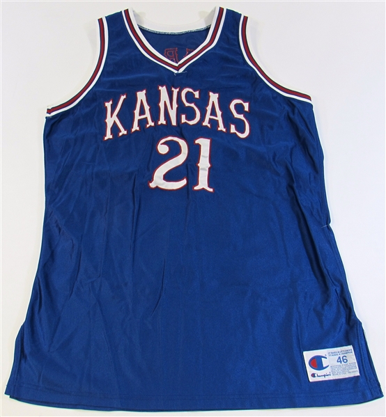 Mid-1990s Sean Pearson Game Used KU Jersey