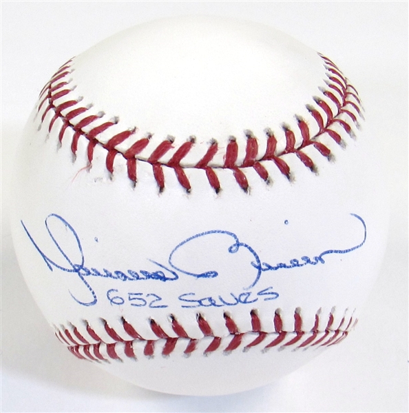 Mariano Rivera Single Signed Ball 652 Saves Inscription