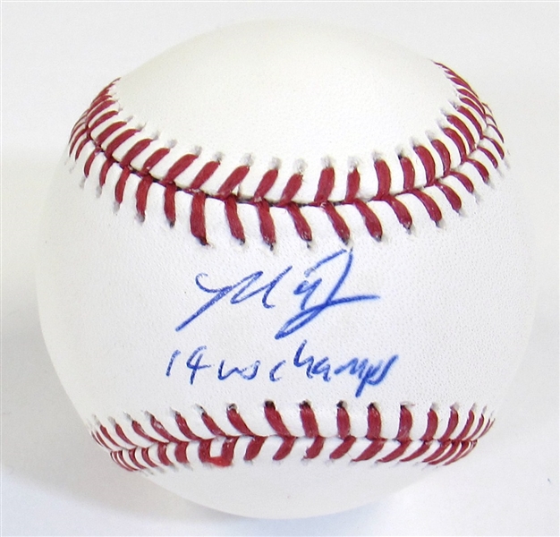 Madison Bumgarner Single Signed 2014 WS Chanps Inscription