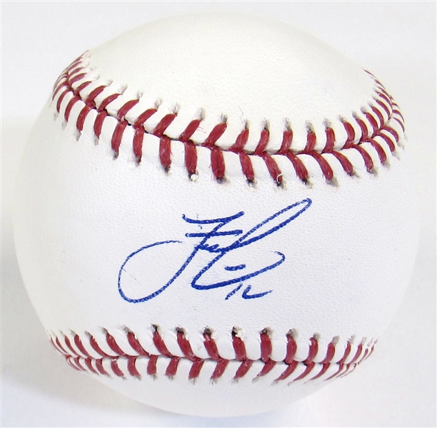 Francisco Lindor Single Signed Ball