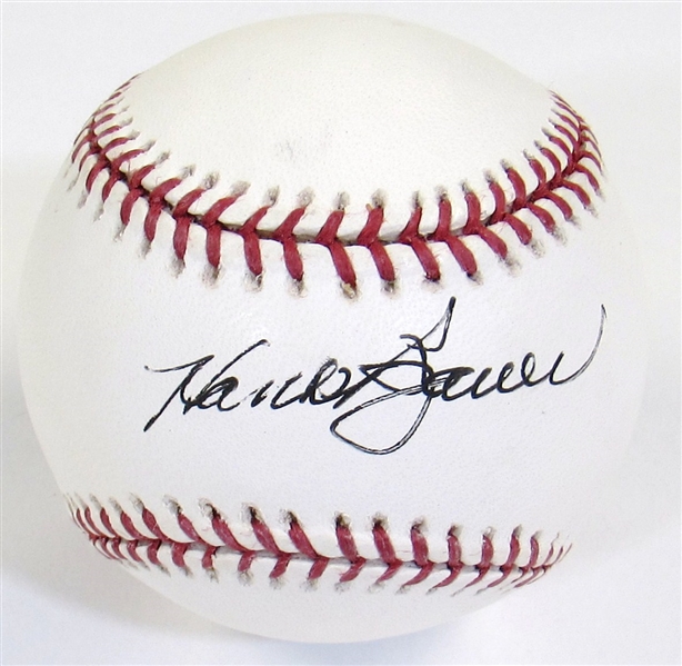 Hank Bauer Single Signed Ball