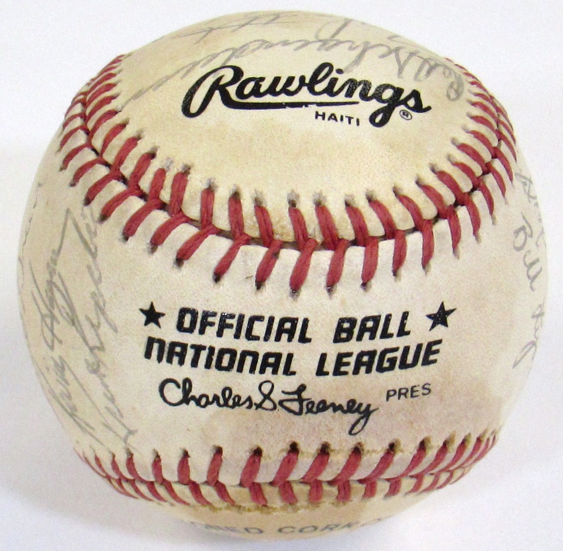 Lot - Whitey Herzog Signed Rawlings Baseball