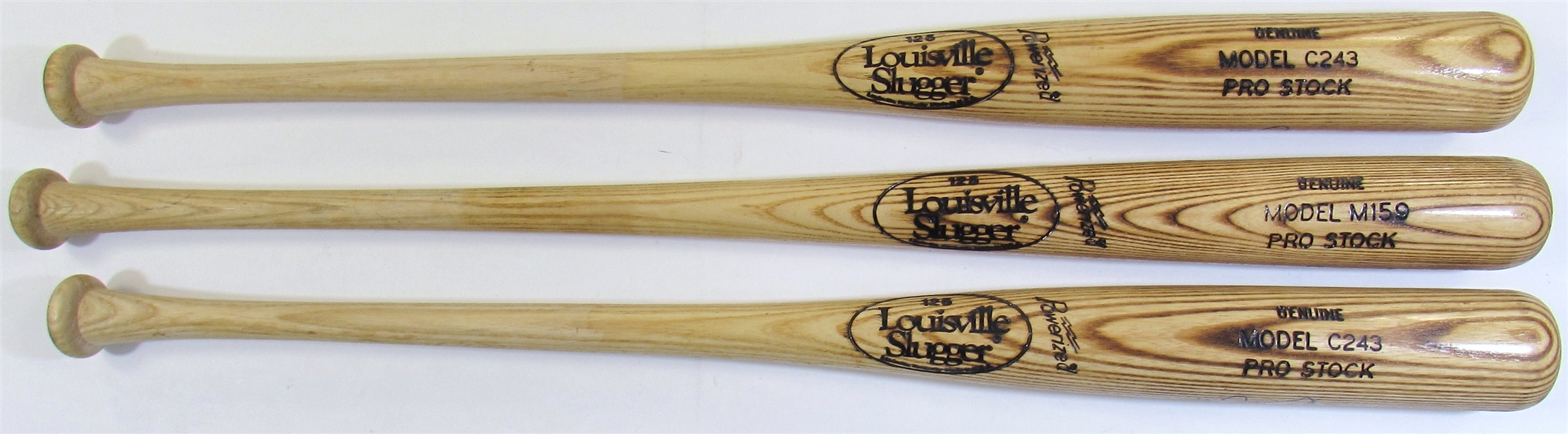 Lot Of 3 Mike Sweeney Signed Bats