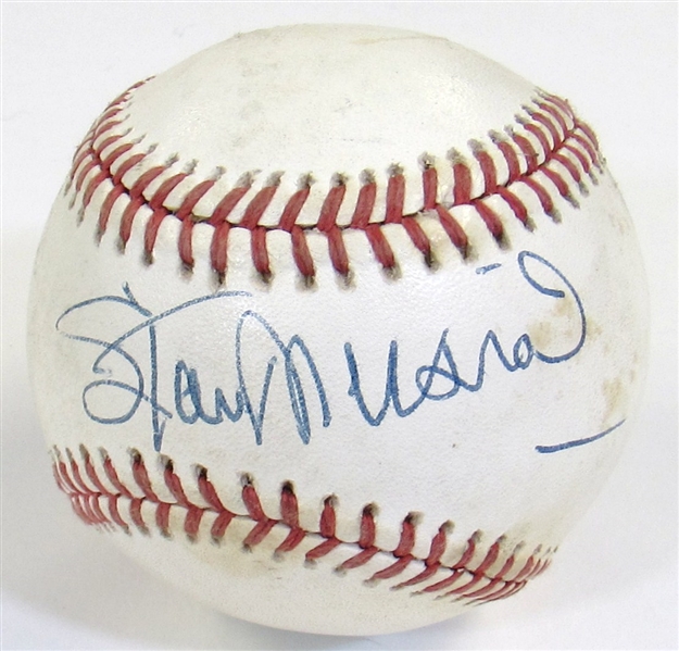 Stan Musial Single Signed Ball