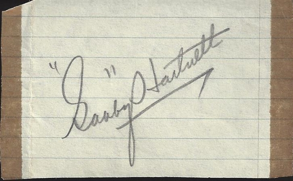 Gabby Hartnett Cut Autograph