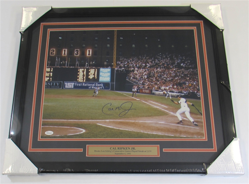 Signed Cal Ripken Jr. Framed Photo