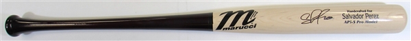 Salvador Perez Signed Game Issued Bat