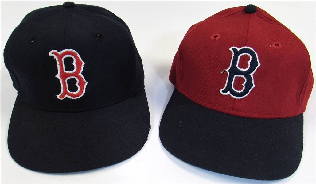 Lot Of 2-1978-82 Boston Red Sox GU Tom Burgmeier Hats
