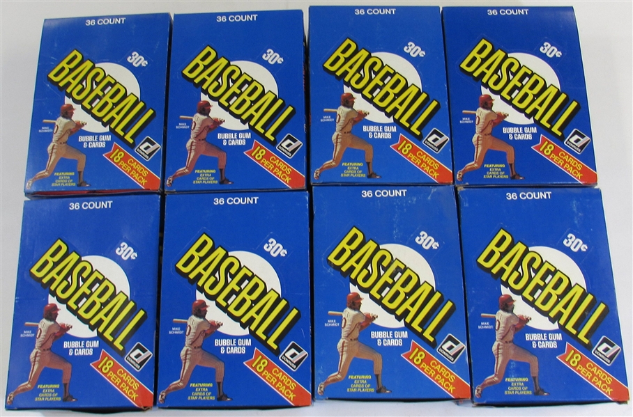 8-1981 Donruss Baseball Unopened Boxes