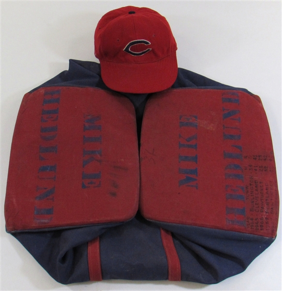 Mike Hedlund GU Cleveland Indians  Hat & Travel Bag