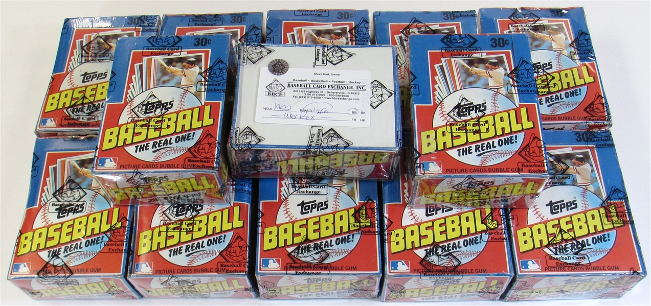 Lot Of 13- 1982 Topps Wax Boxes