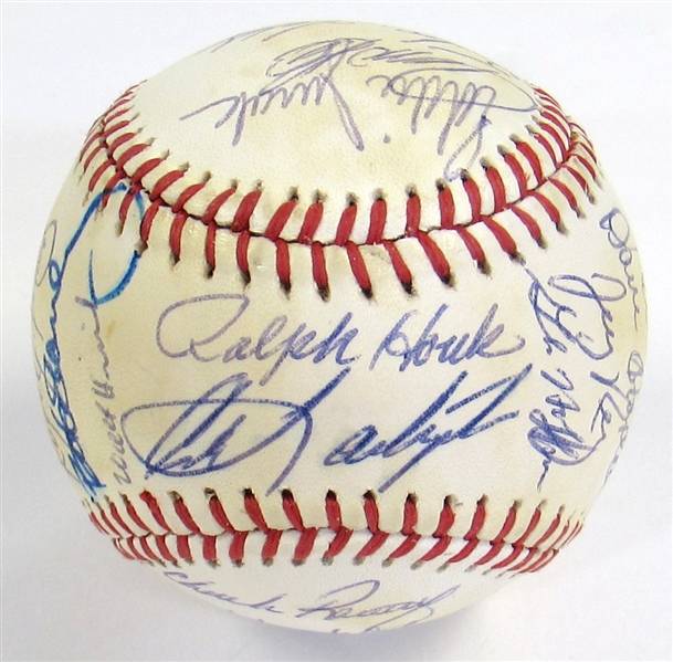 1982 Boston Red Sox Team Signed Ball 30 Sigs