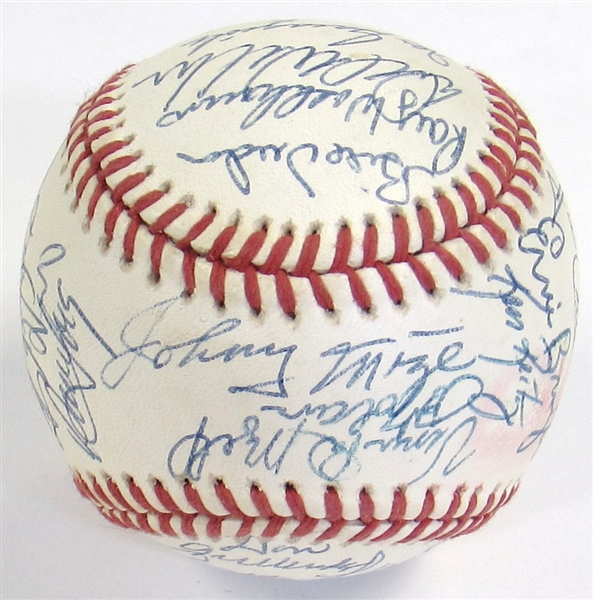 St. Louis Cardinals "Old Timers" Team Signed Ball 32 Sigs 