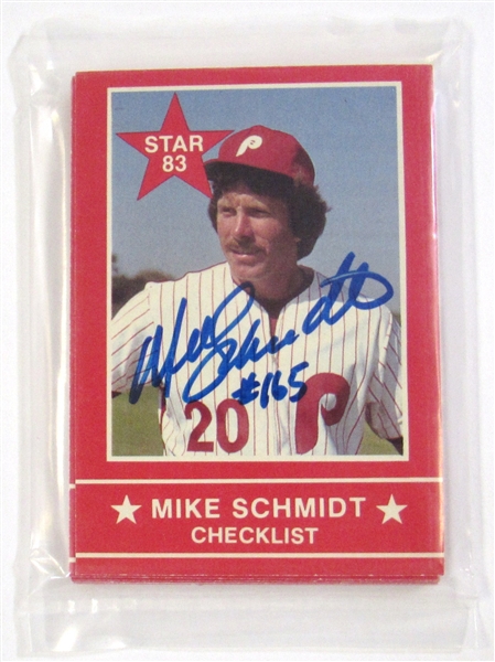 1983 Star Mike Schmidt Signed  Factory Bagged Set