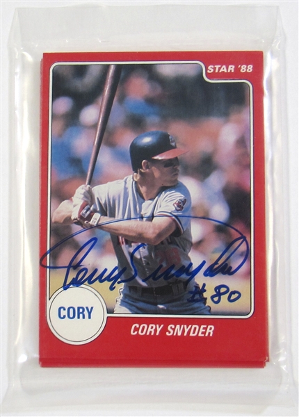 1988 Star Cory Snyder Signed Factory Bagged Set