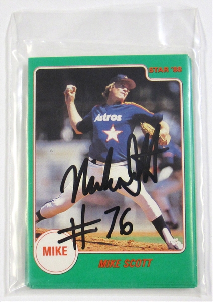 1988 Star Mike Scott Signed Factory Bagged Set