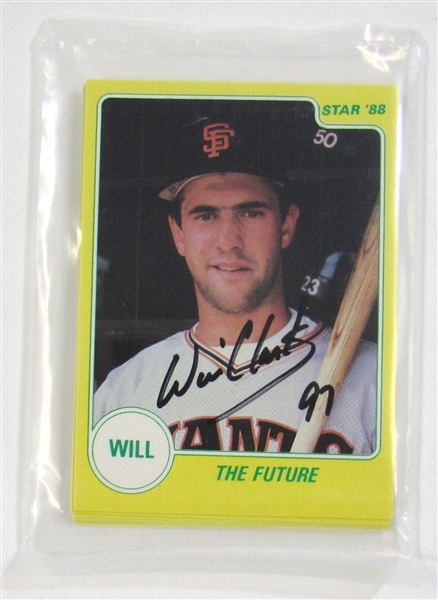 1988 Star Will Clark Signed Factory Bagged Set