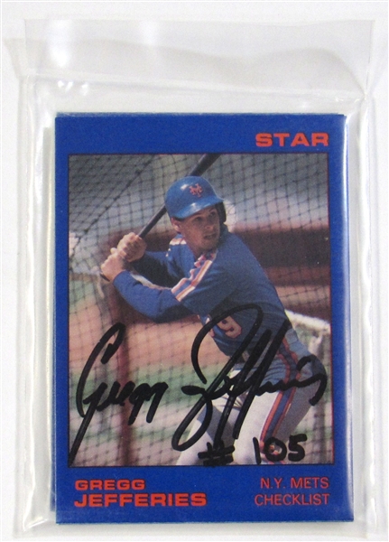1988 Star Gregg Jefferies Signed Factory Bagged Set