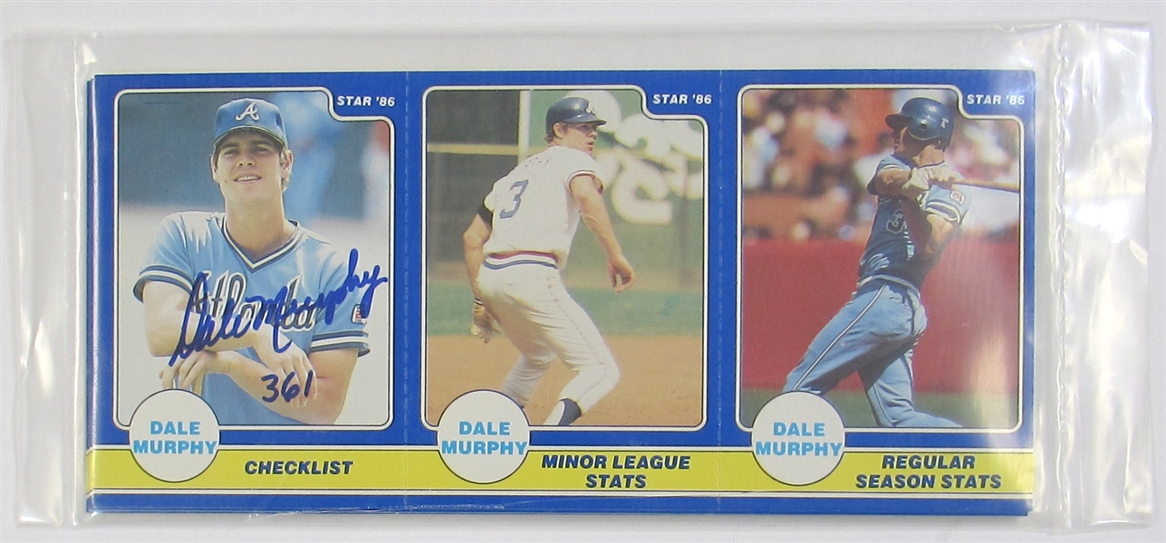 1986 Star Dale Murphy Signed Factory Bagged Set