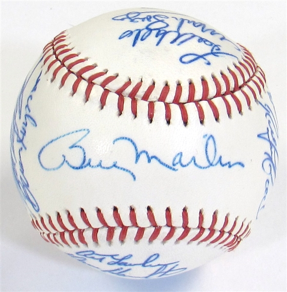 1980 Oakland As Team Signed Ball W/22 Sigs