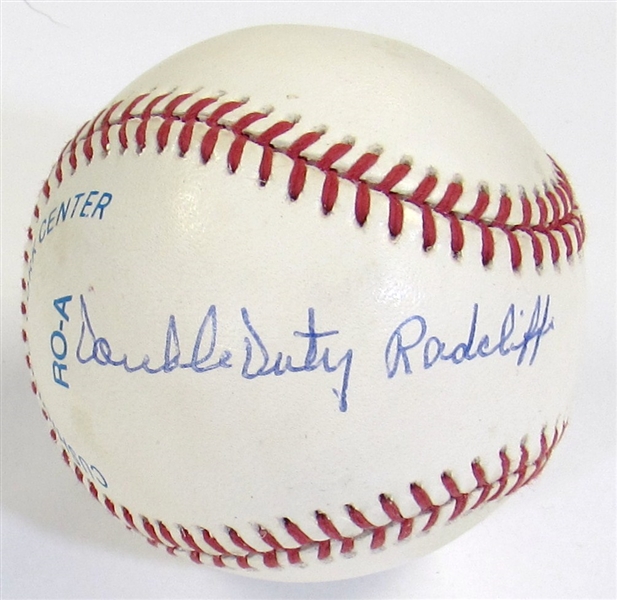Double Duty Radcliffe Signed Ball