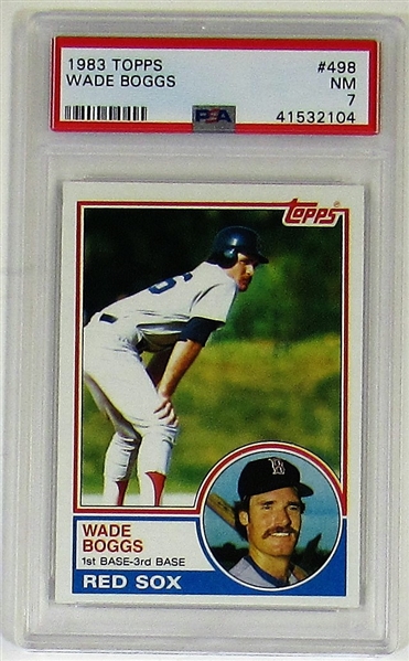 1983 Topps Wade Boggs Rookie PSA 7
