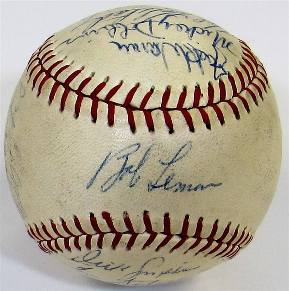 1966-68 California Angels Team Signed Ball W/21 Sigs