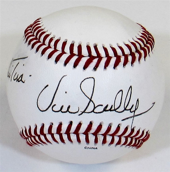 Vin Scully Signed Ball