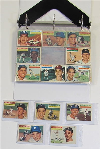 Lot Of 127- 1956 Topps Baseball Starter Set