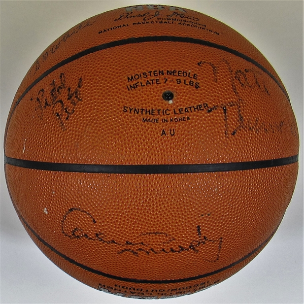 NBA Greats Signed Basketball W/ Pistol Pete Maravich