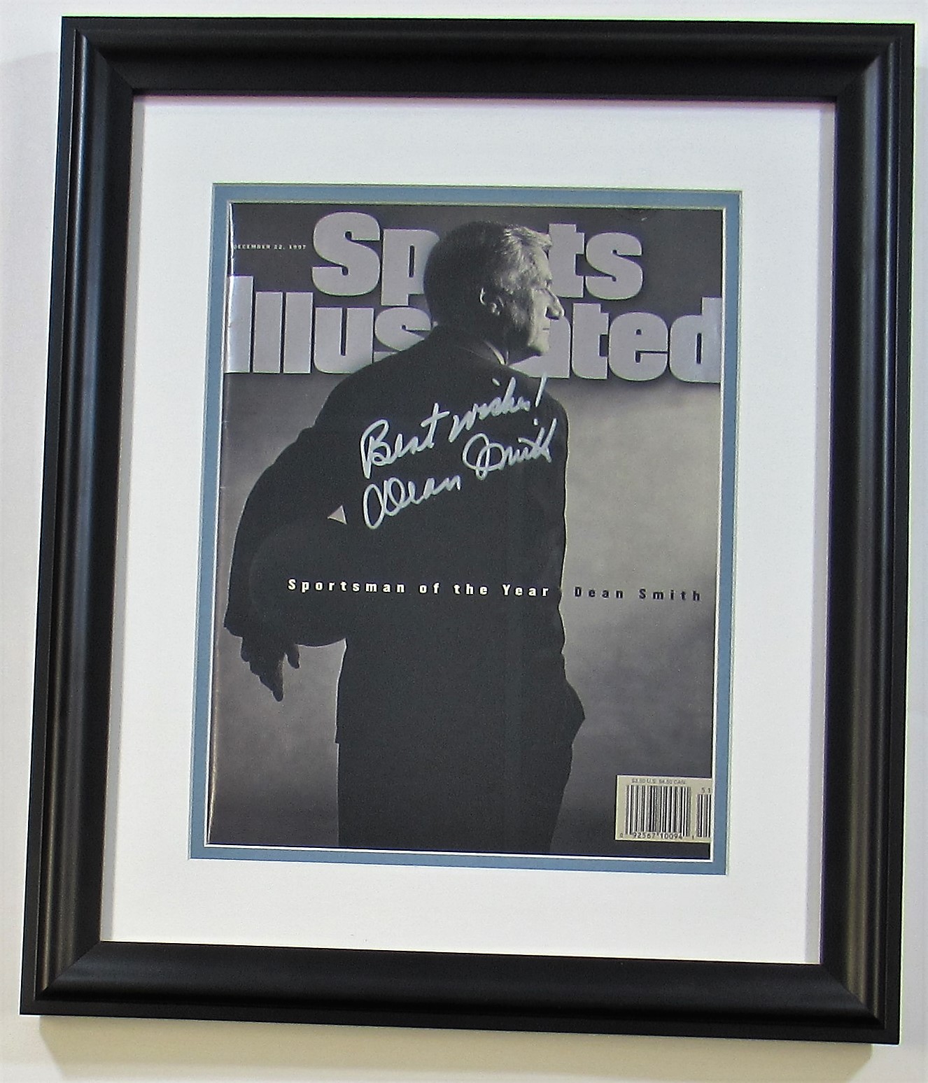 Lot Detail Dean Smith Signed Sports Illustrated Magazine