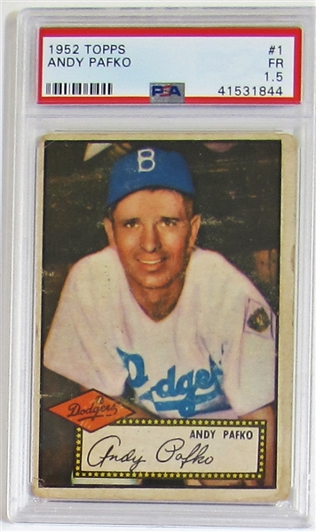 1952 Topps Andy Pafko PSA 1.5