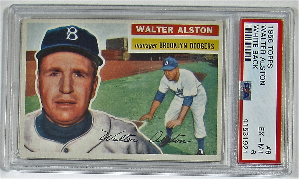 1956 Topps Walter Alston PSA 6