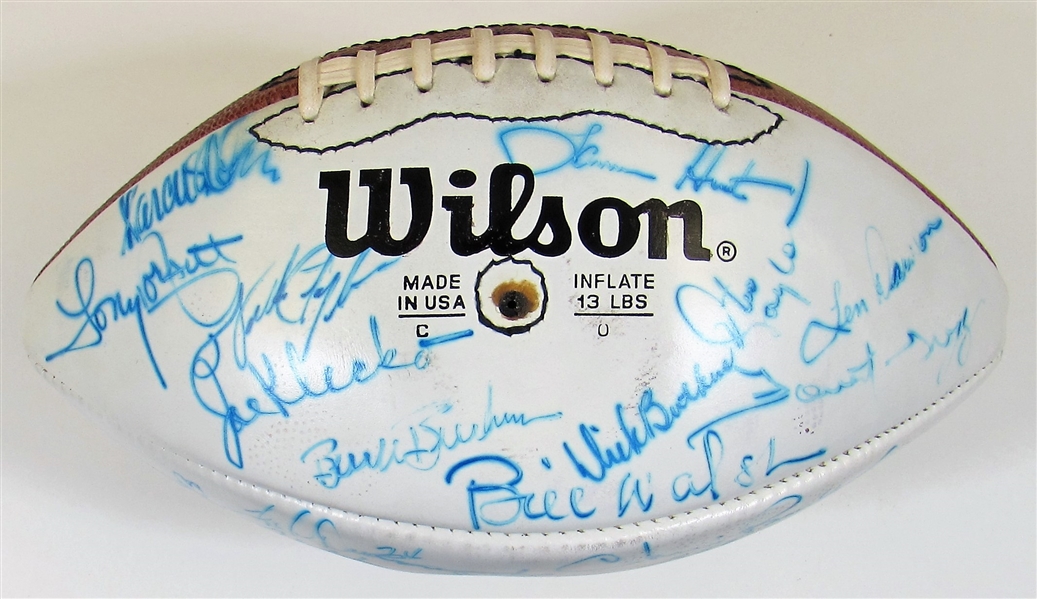 Pro Football HOFers Signed Ball W/31 Sigs