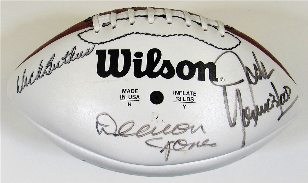 Pro Football Defensive HOFers Signed Ball W/5 Sigs