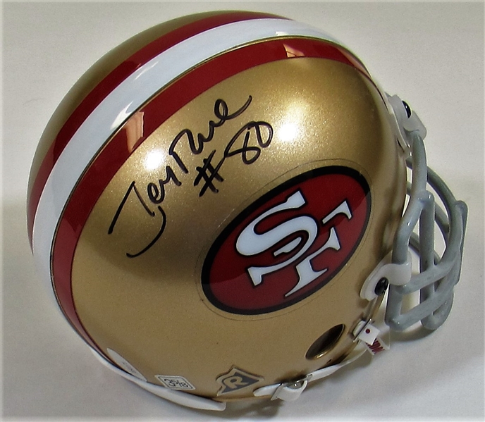 Jerry Rice Signed Mini-Helmet