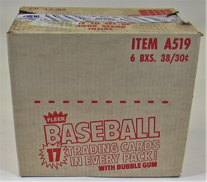 1981 Fleer Baseball Wax Box Case