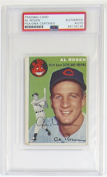 1954 Toops Al Rosen Signed Card