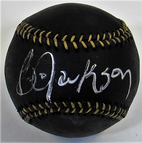 Bo Jackson Signed Black MLB Baseball PSA