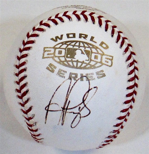 Albert Pujols 2006 Signed WS Baseball
