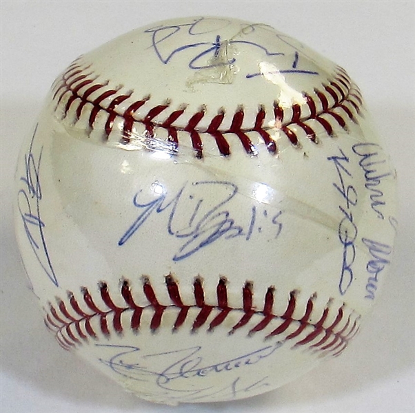 2009 Future Stars Team Signed Baseball (Bumgerner, Santana, Flores, Duffy, ETC)