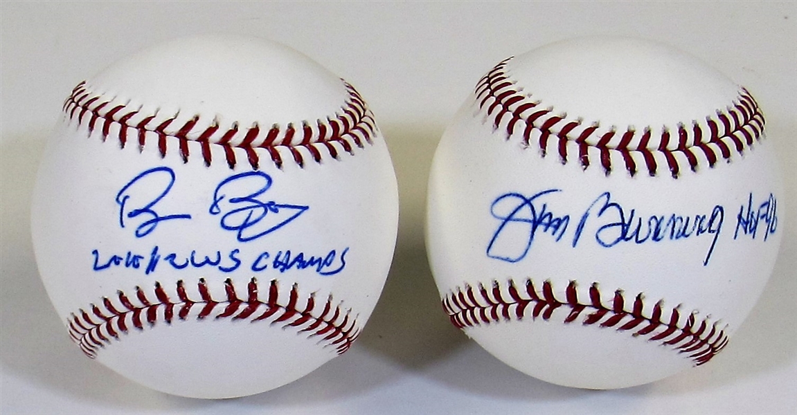 Buster Posey-2012 WS Champs- Jim Bunning HOF 96 Signed Balls