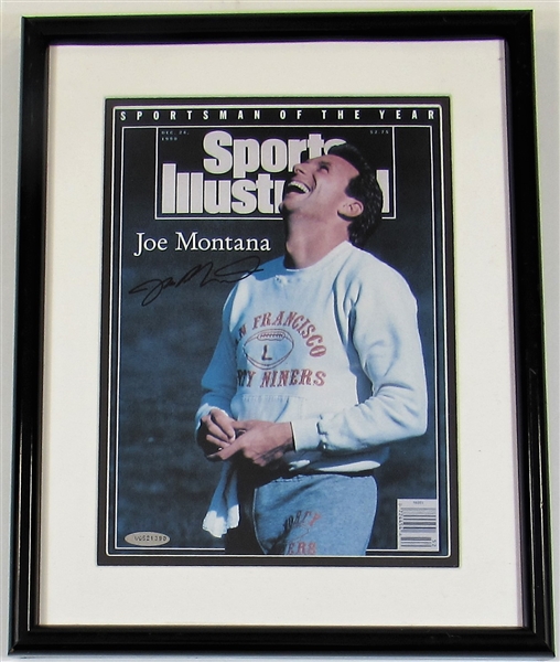 Joe Montana Signed Framed Sports Illustrated Cover (Upperdeck)