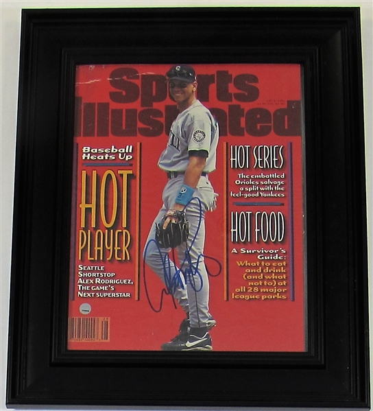 Alex Rodriguez Signed Sports Illustrated Cover Steiner