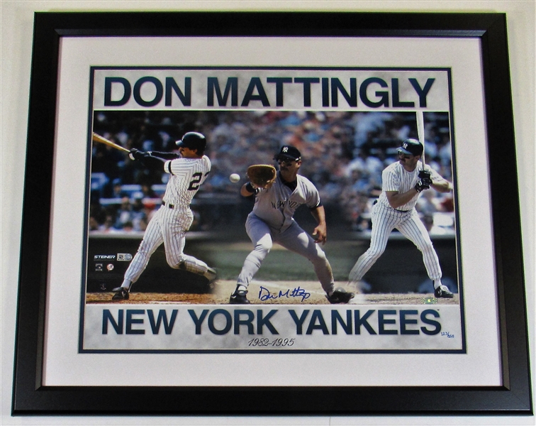Don Mattingly 16 x 20 Signed Framed 16x20 EK 791452