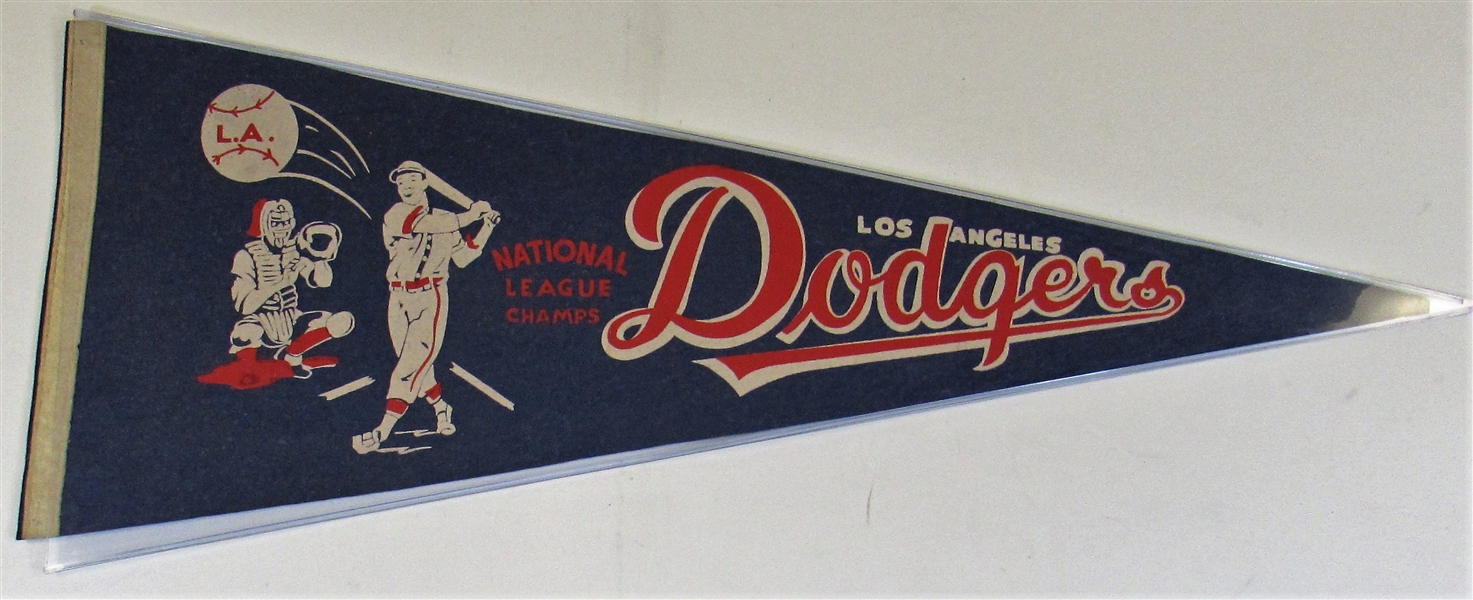 Los Angeles National League Champs Vintage Pennant