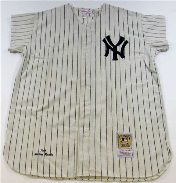 Mickey Mantle 1961 Cooperstown Jersey New W/ Tags