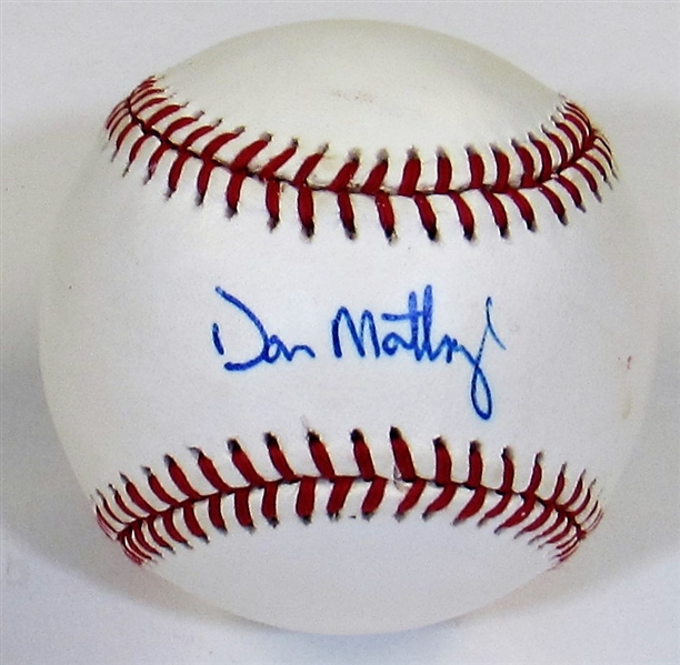 Don Mattingly Signed Baseball PSA