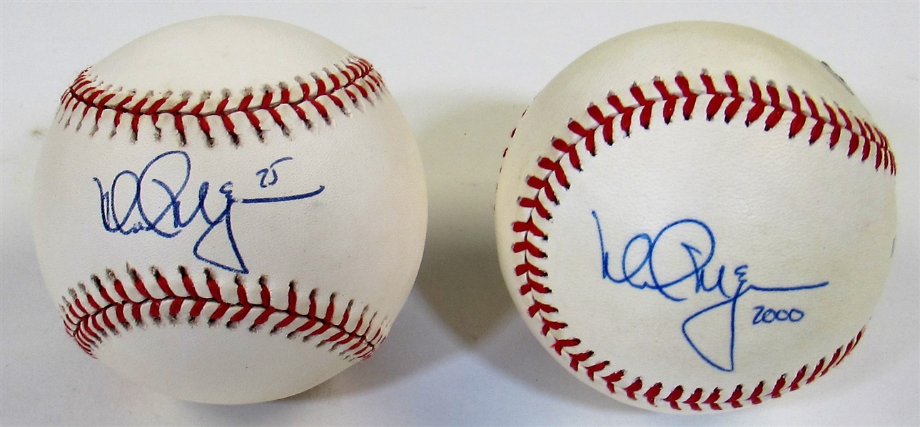 Lot Of 2- Mark McGwire Single Signed Baseballs  PSA